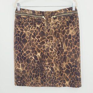 Eccoci Animal Print Pencil Skirt